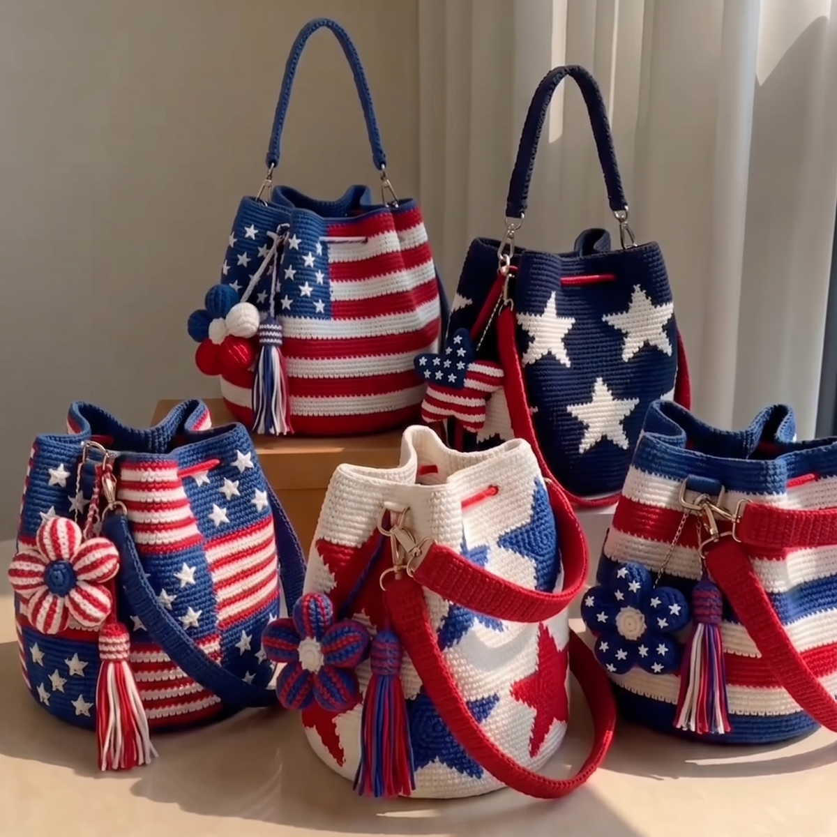 USA Crochet Bags